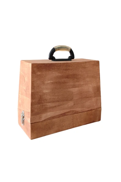 Dikiş Makinesi Taşıma Çantası Menteşeli %100 Ahşap Kontraplak ürün görseli