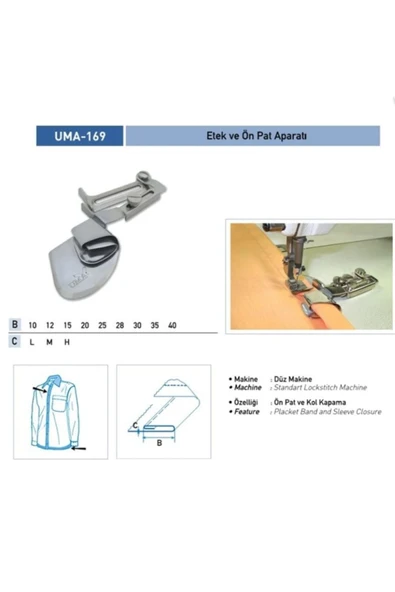 Etek ve Ön Pat Apara 32mm / UMA-169 ürün görseli