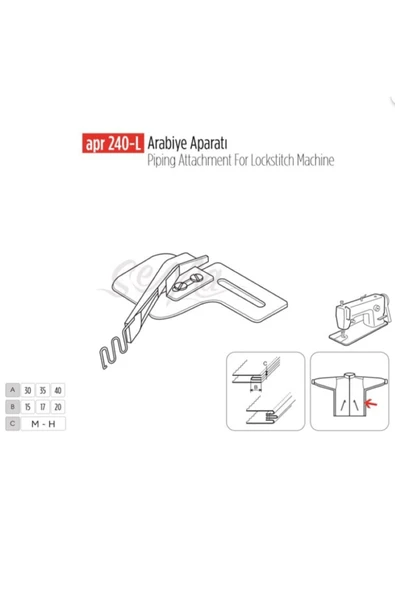 Arabiye Aparatı 20x10mm / APR 240-L ürün görseli