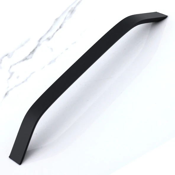 Mobilya Çekmece Mutfak Dolabı Dolap Kulpları Kulbu Kulpu Siyah Metal Kulp 224 mm - 22.4 cm - Resim 4