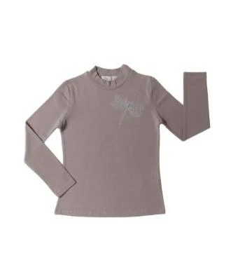 Toontoy Kız Çocuk Önü Taş İşlemeli Okul Tişört - Resim 2