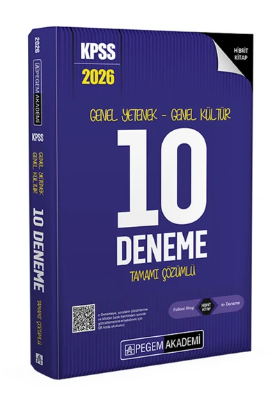Pegem 2026 KPSS GK-GY 10 Deneme - 1