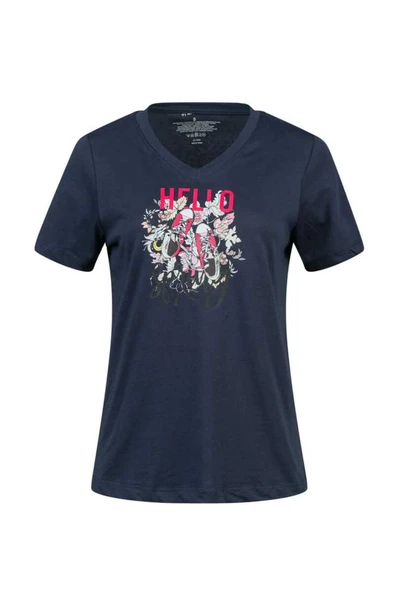 2AS ALONE BASKILI V YAKA KADIN T-SHİRT 402 - 5