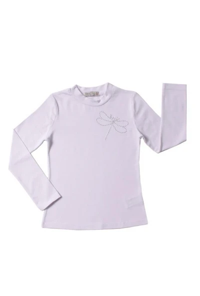 Toontoy Kız Çocuk Önü Taş İşlemeli Okul Tişört - Resim 4