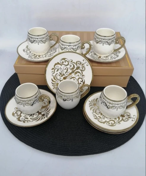 ŞNR 101833 Kahve Fincanı Adel 6'Lı