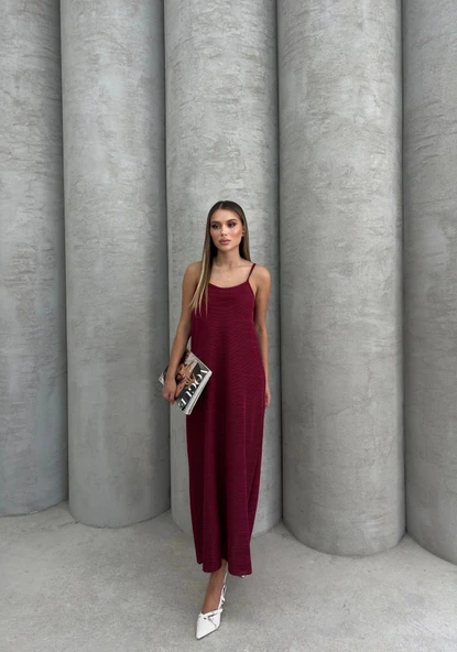 Piliseli uzun elbise - 5