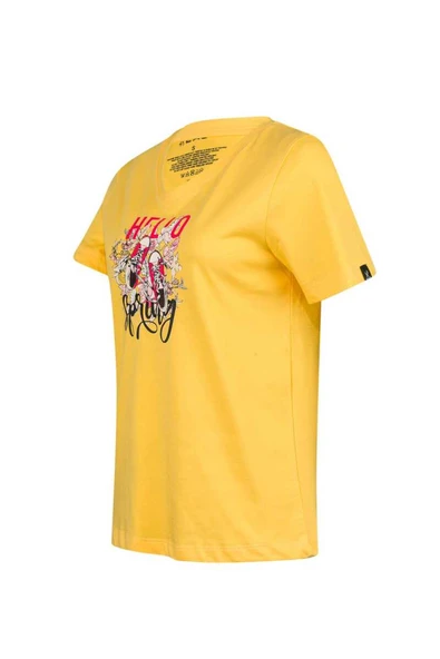 2AS ALONE BASKILI V YAKA KADIN T-SHİRT 402 - 10