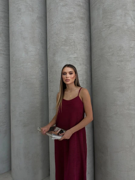 Piliseli uzun elbise - 2