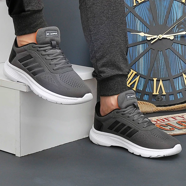 2202-Jamper Anatomik Tabanlı Ultra Hafif Unisex Bağcıklı Sneakers Ayakkabı - 6