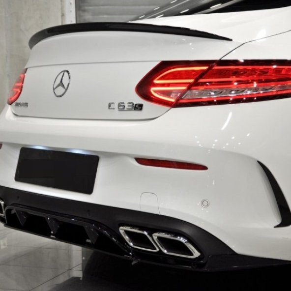 MERCEDES C SERİSİ W205 COUPE C63 AMG DİFÜZÖR+EGZOZ UÇLARI - 3