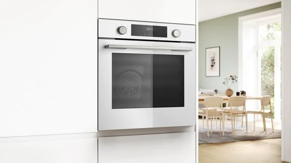 BOSCH HUA717BV0T 76LT BUHAR DESTEKLİ ANKASTRE FIRIN BEYAZ - 7