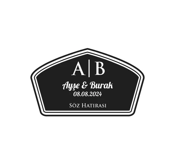 Yuvarlak Geyikli Kış Etiketi Kına Nişan Düğün 3x3 cm özel etiket / 50 adet sticker