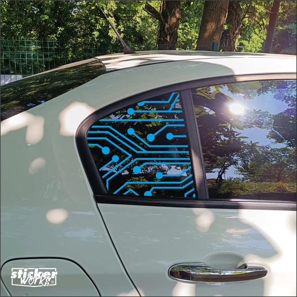 EGEA Kelebek Cam Devre Desen - SAĞ SOL - Resim 7