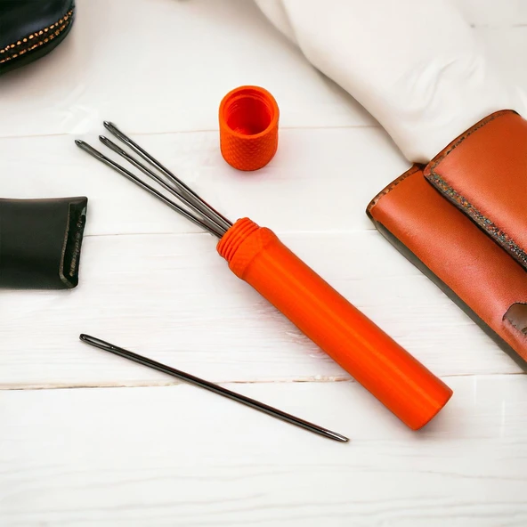 10 Adet Farklı Boyutlarda Kör Uçlu Saraç İğnesi ve Plastik Saklama Kutusu - 3