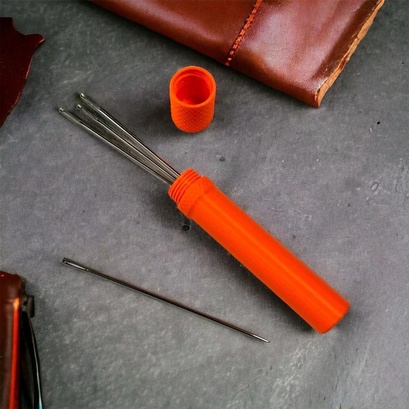 10 Adet Farklı Boyutlarda Kör Uçlu Saraç İğnesi ve Plastik Saklama Kutusu - 2