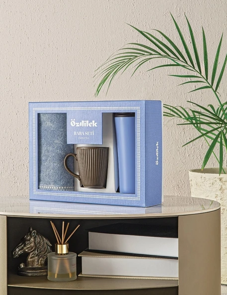 Özdilek Maskülen Kutulu Havlu Baba Seti-Colorado A.Mavi