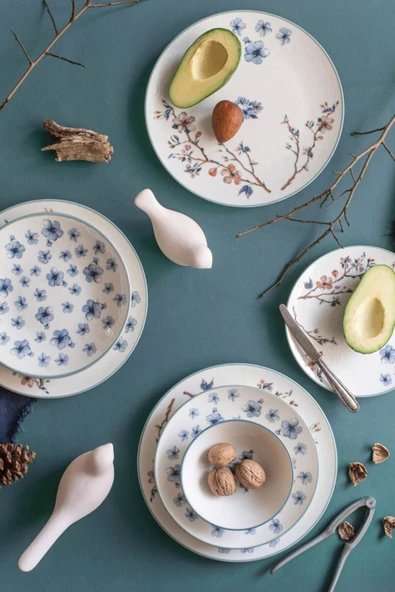 ChiChi HOME Sakura 6 Kişilik 24 Parça Porselen Yemek Takımı