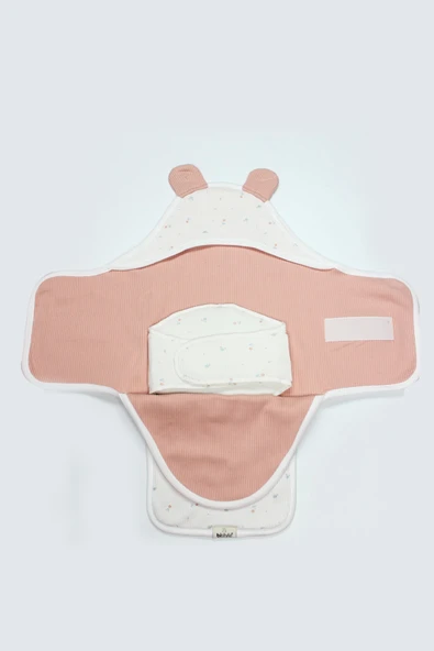 Bistyle Bloom White Organik Bel Destekli Kundak 75103 Ekru Gül Kurusu - 6