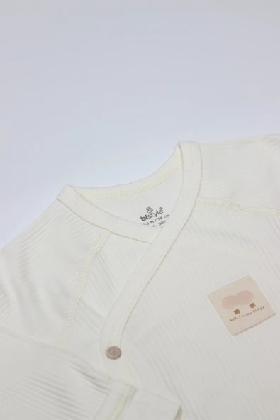 Bistyle Modal Flying Balloons 5'li Hastane Çıkışı Bs12109 Ekru - Resim 8