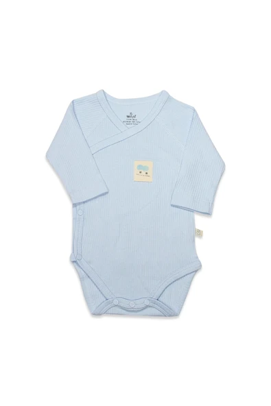 Bistyle Organic Modal Flying Balloons Kruvaze Uzun Kol Body Bs17121 Mavi ürün görseli