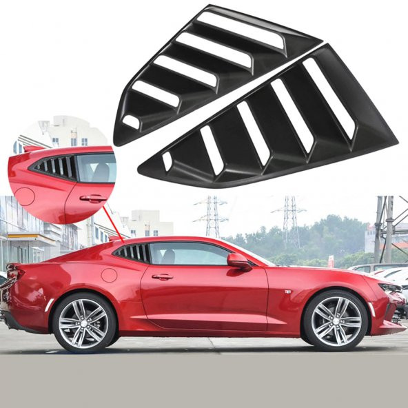 CHEVROLET CAMARO ARKA YAN CAM GÖLGELİK SETİ / LOUVERS 2016-2018