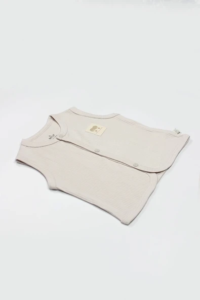 Bistyle Modal Flying Balloons Bebek Yelek Bs18110 Bej - Resim 4