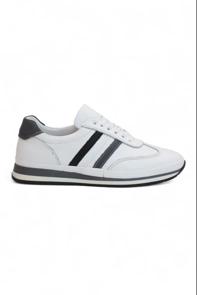 2181-LuısFıgo Hakiki Deri Üst Kalite Anatomik Tabanlı Erkek Günlük Sneakers Ayakkabı - 4