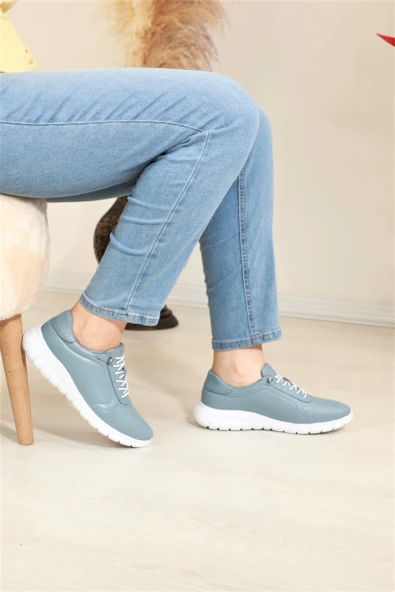 Konfores 1684 Hakiki Deri Anatomik Tabanlı Bayan Günlük Ayakkabı - Resim 7