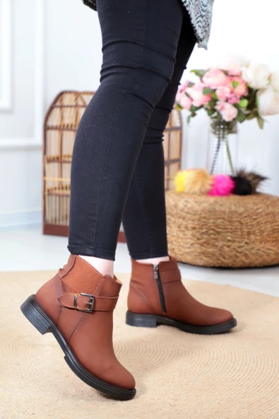 Konfores 1390 Kauçuk Tabanlı Bayan Düz Bot ürün görseli 1