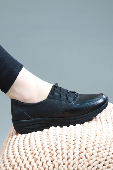 Konfores 1523-415955 Anatomik Taban Hakiki Deri Bayan Mevsimlik Ayakkabı - Resim 6