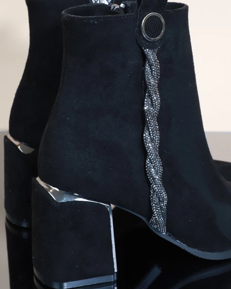 Konfores 1732-248027 Tpu Tabanlı Ayna Ökçeli Bayan Klasik Bot