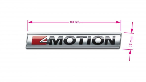VOLKSWAGEN 4 MOTION YAZI KÜÇÜK TİP