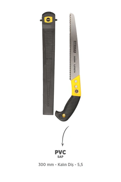 RH17430 Budama Testeresi 30 cm - Kalın Diş - Kılıflı - Resim 2