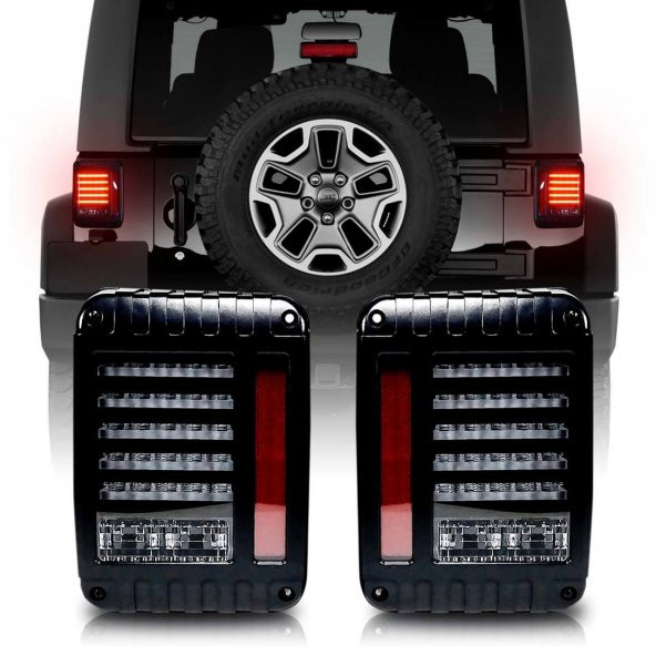JEEP WRANGLER RUBİCON JK HELİOS LEDLİ STOP SETİ 2007-2017 - 2