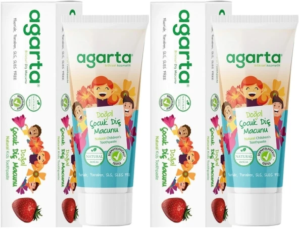 Agarta Doğal Diş Macunu 75ML Çocuk (2 Li Set) - 1