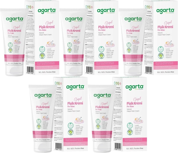 Agarta Doğal Pişik Kremi 100ML (5 Li Set)