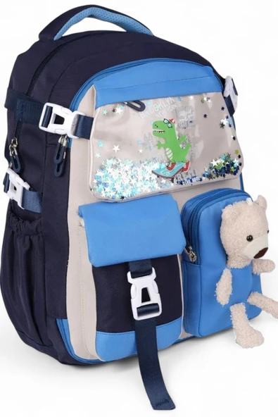 Relaxion 2175-1460 İthal Kore Tarzı Unisex Çocuk İlkokul Sırt Çantası - 3