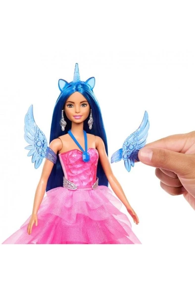 Barbie Mavi Saçlı Prenses Bebek Hrr16 - 3
