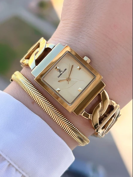 Daniel Klein Spor Çelik Kordon Köşeli Seri 2 Yıl Garantili Kadın Kol Saati+Bileklik 13959.4 ürün görseli