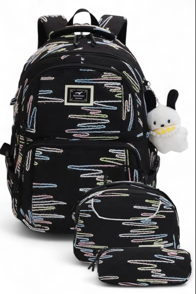 Relaxion 2173-1430 İthal Ürün Kız Çocuk Üçlü Set İlkokul Sırt Çantası - 3