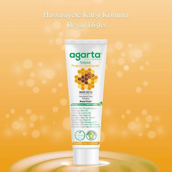 Agarta Doğal Diş Macunu 100ML Propolisli (12 Li Set) - 4