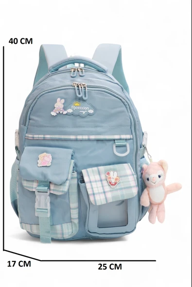 Relaxion 2174-1450 İthal Kore Tarzı Unisex Çocuk İlkokul Sırt Çantası - 4