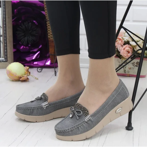 Konfores 086 Anatomik Tabanlı Bayan Dolgu Topuk Günlük Ayakkabı ürün görseli 1