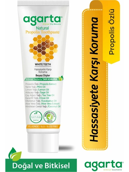Agarta Doğal Diş Macunu 100ML Propolisli (5 Li Set) - 3