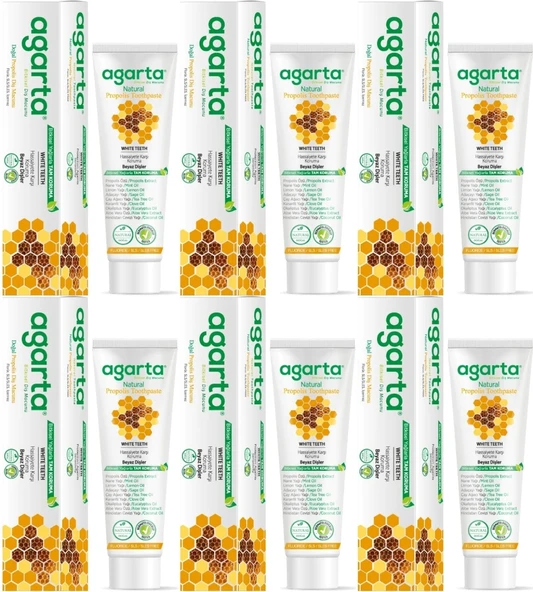 Agarta Doğal Diş Macunu 100ML Propolisli (6 Lı Set) - 1