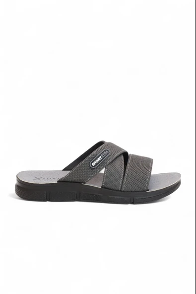 2172-Luxter Panda Çapraz Halatlı Günlük,Havuz ve Plaj İçin Uyumlu Erkek Terlik - Resim 2