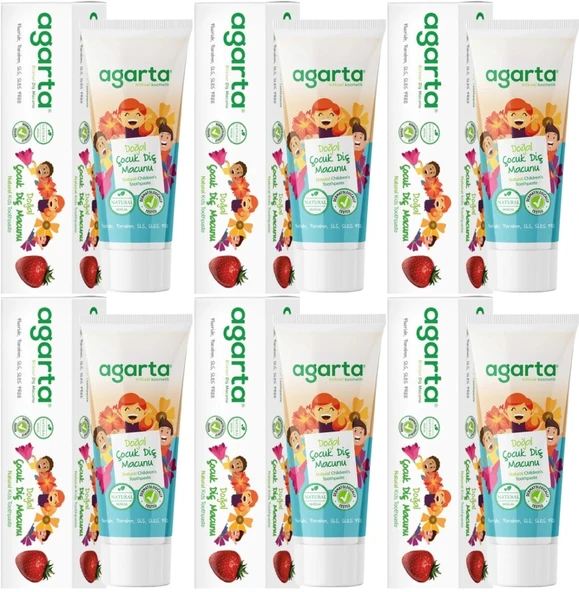 Agarta Doğal Diş Macunu 75ML Çocuk (6 Lı Set) - 1