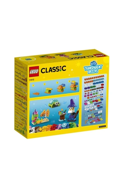 LEGO ® Classic Yaratıcı Şeffaf Yapım Parçaları 11013 - Çocuklar İçin Yaratıcı Yapım Seti (500 Parça) - 2