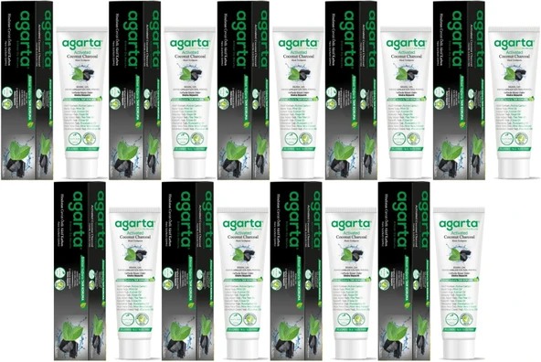Agarta Doğal Diş Macunu 100ML Aktif Karbonlu (9 Lu Set) ürün görseli 1