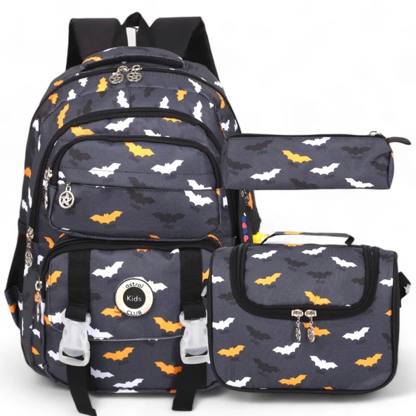 Kidessa 2055 Anatomik Sırtlı Yapılı Unisex Çocuk İlkokul Beslenmeli Sırt Çantası - 2